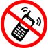 Наклейка маленькая  "Пользоваться телефоном запрещено" №24 (10х10 см)