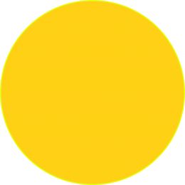 Наклейка маленькая  "Желтый круг" №31 (10х10 см)