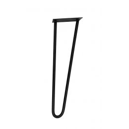 Ножка шпилька  для стола двойная  / черная / Высота 40 см.