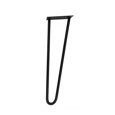 Ножка шпилька  для стола двойная  / черная / Высота 40 см.