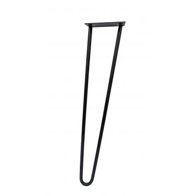 Ножка шпилька  для стола двойная  / черная / Высота 50 см.