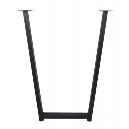 Подстолье  трапеция для стола — Лофт / черное / высота 85 см. / ширина 55 см. / регулируемое