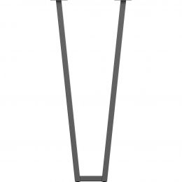 Подстолье для барной стойки Трапеция — Лофт / черное / высота 85 см. / ширина 37,5 см. / ширина нижней части 15 см/ регулируемое
