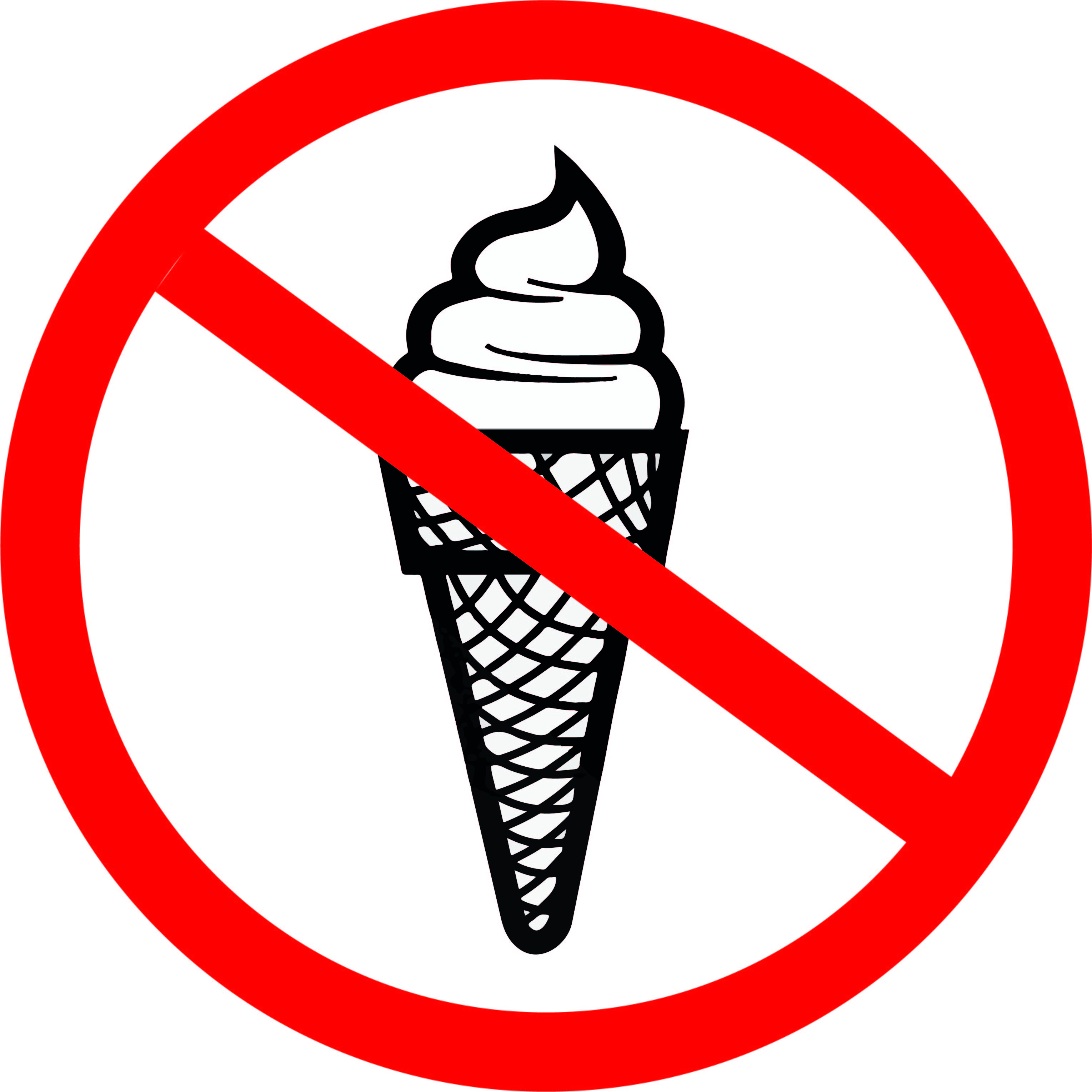 мороженое запрещено. вход с морожееным запрещен. запрещено мороженое. знак есть запрещено. запрещено мороженое.